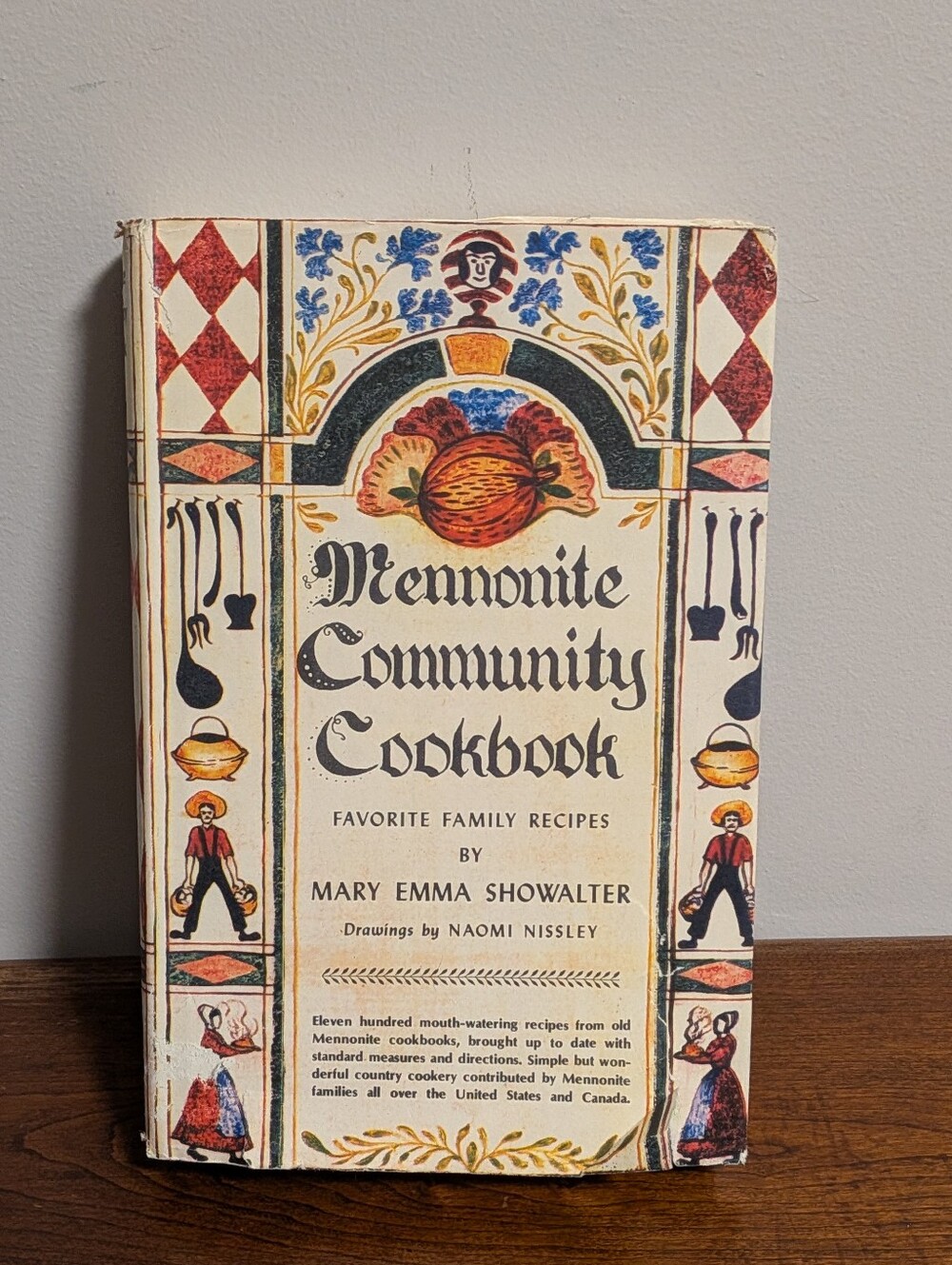 Mennonite Community Cookbook by Mary Emma Showalter drawings by Naomi Nissley